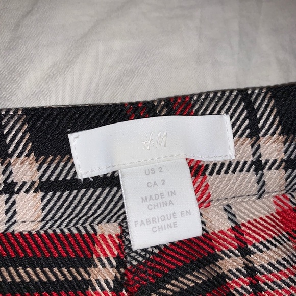 Plaid Skinny Fit Trousers - Picture 3 of 3